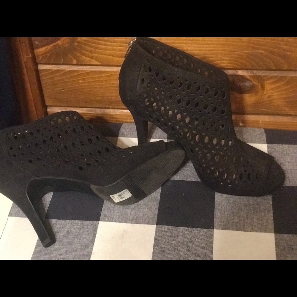 Lane Bryant 11W Peep Toe High Heel Bootie